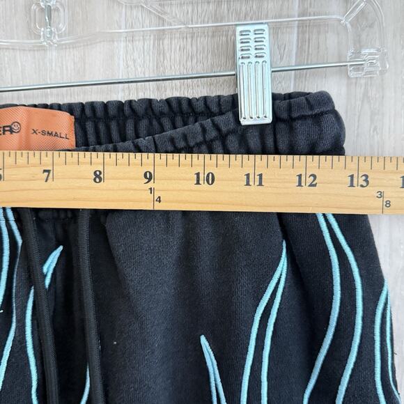 Culture Kings Loiter Track Pants Womens XS Jogger Streetwear Flames Heavyweight - Picture 13 of 16